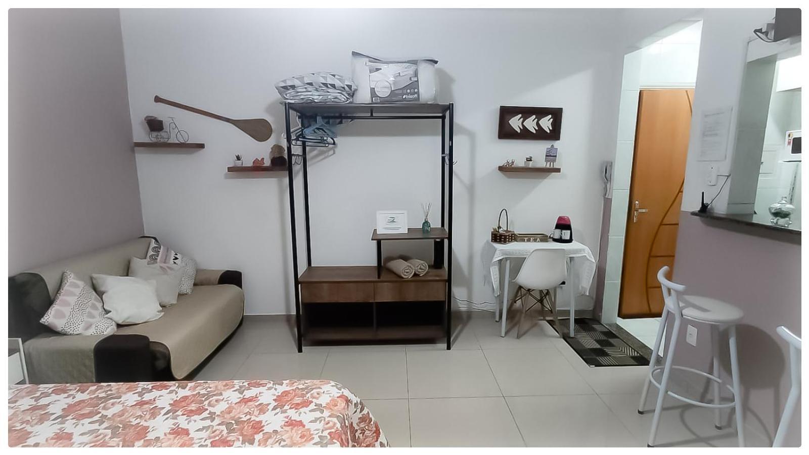 Apartmán Residencial Kit Da Praia Santos  Pokoj fotografie