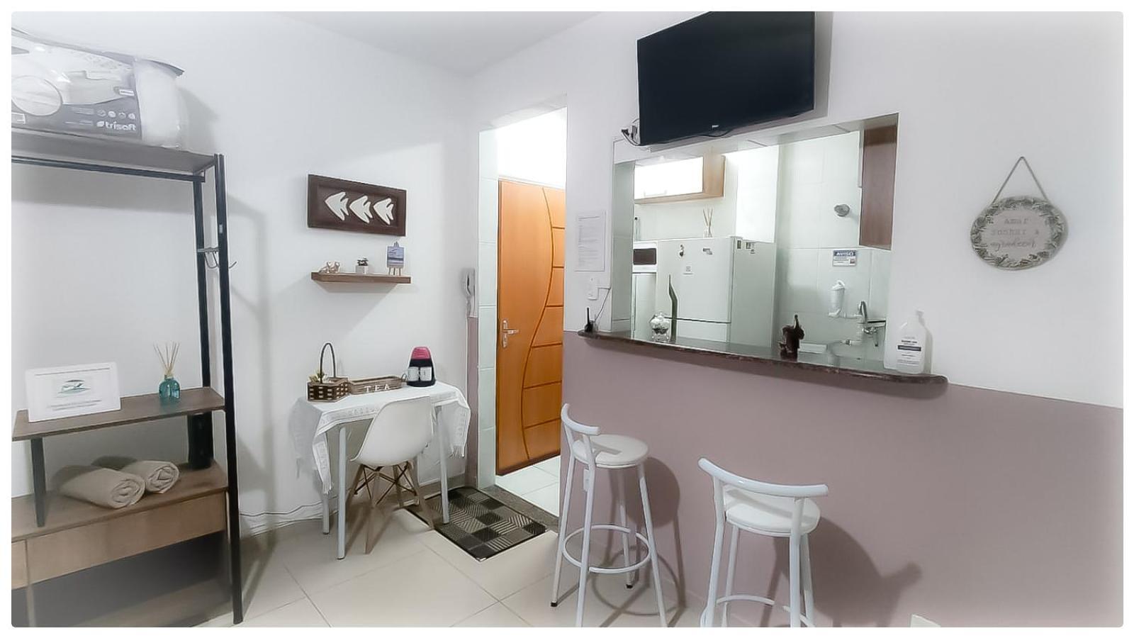 Apartmán Residencial Kit Da Praia Santos  Pokoj fotografie